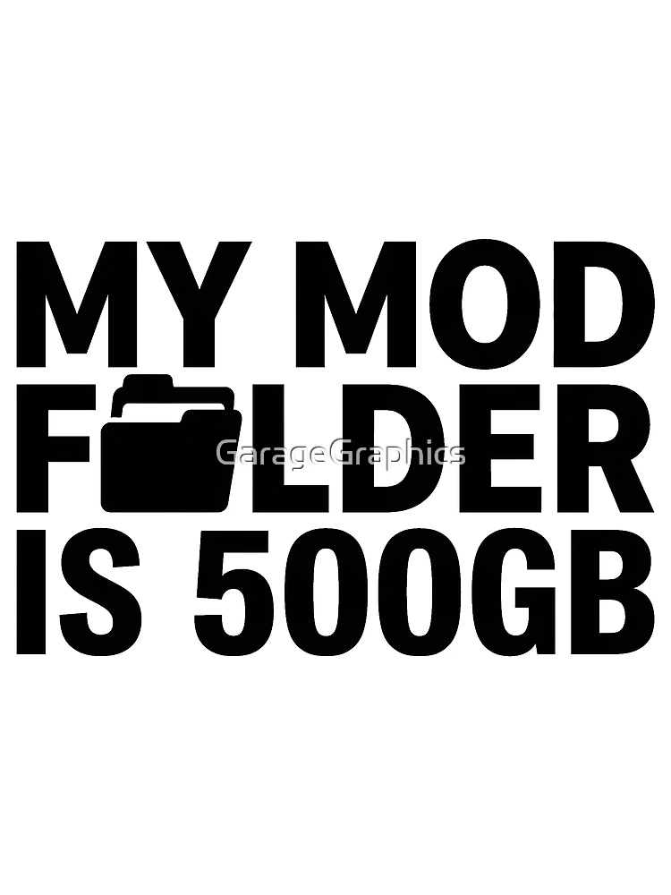 Thumbnail 3 of 3, Scarf, Mod Folder Hoarder - Sim Racing Humor designed and sold by GarageGraphics.