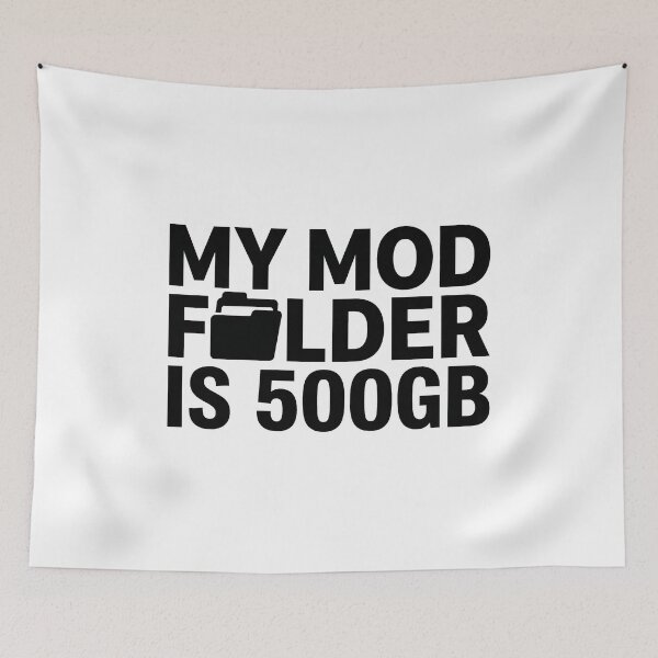 Item preview, Mod Folder Hoarder - Sim Racing Humor designed and sold by GarageGraphics.