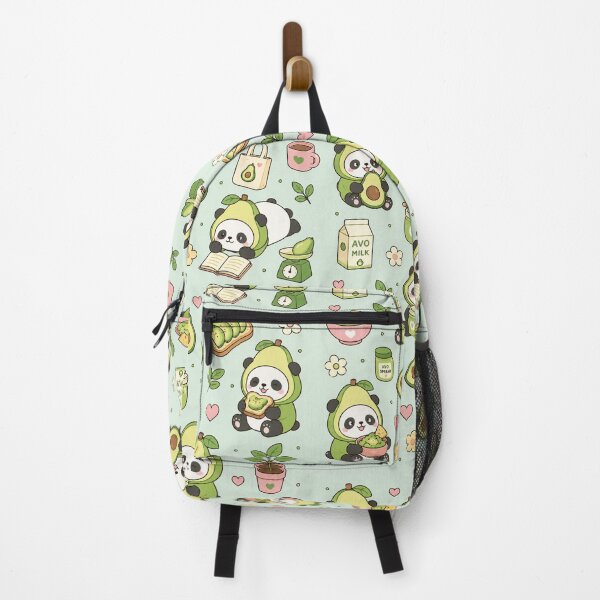 Item preview, Cute Avocado Panda Kawaii Pattern designed and sold by Soft Berry Studio.