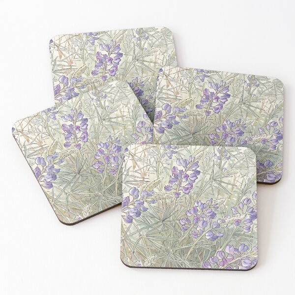 Item preview, Wild Lupines | Pen and Watercolor Botanical Art designed and sold by Debbie Schulte.