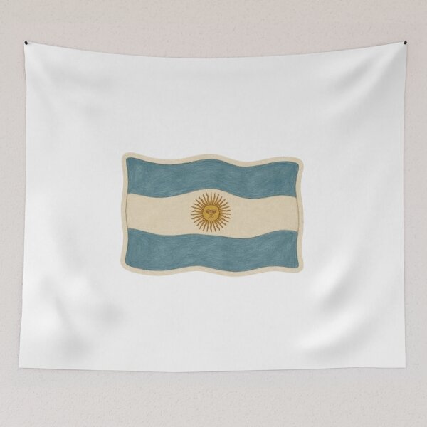 Item preview, Argentina Flag Classic Sun of May National Design designed and sold by Lellenatavarez.