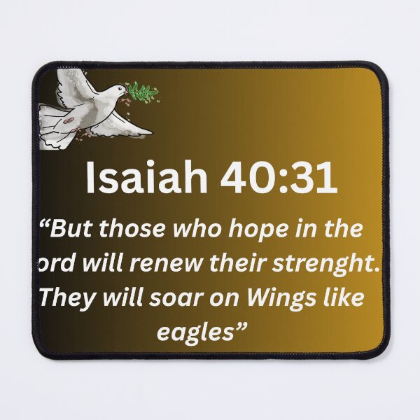Item preview, Isaiah 40:31 Scripture Wall Art Print designed and sold by KishaArt.