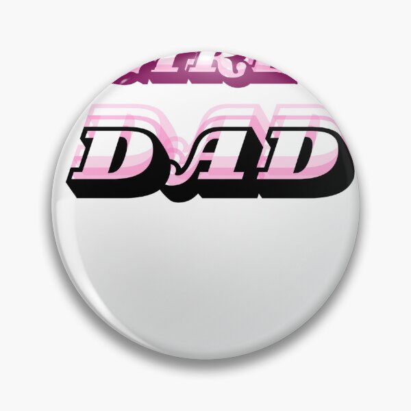 Aperçu de l'œuvre Retro Girl Dad 3D Layered Pink Typography créée et vendue par Saadady05.