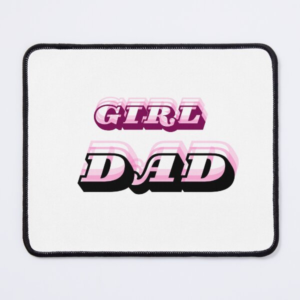 Item preview, Retro Girl Dad 3D Layered Pink Typography designed and sold by Saadady05.