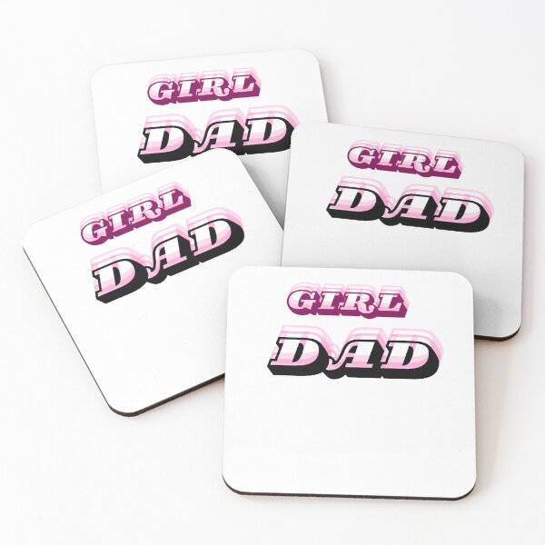 Item preview, Retro Girl Dad 3D Layered Pink Typography designed and sold by Saadady05.