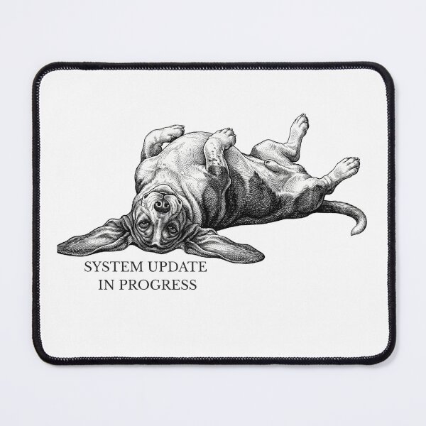 Item preview, Basset Hound – System Update In Progress | Funny Vintage Dog Design designed and sold by lazydogonline.
