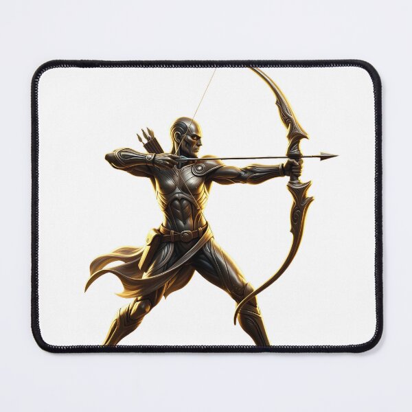 Item preview, Ethereal Archer: Golden Divinity at Aim - Mystic Warrior T-Shirt designed and sold by SupernovaNote.
