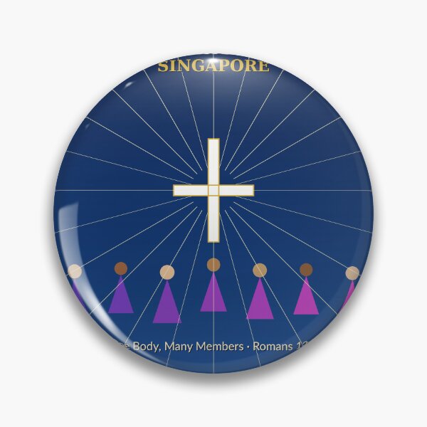 Item preview, Catholic Community Singapore — Diverse Faithful Under the Cross designed and sold by BenedictTArt.