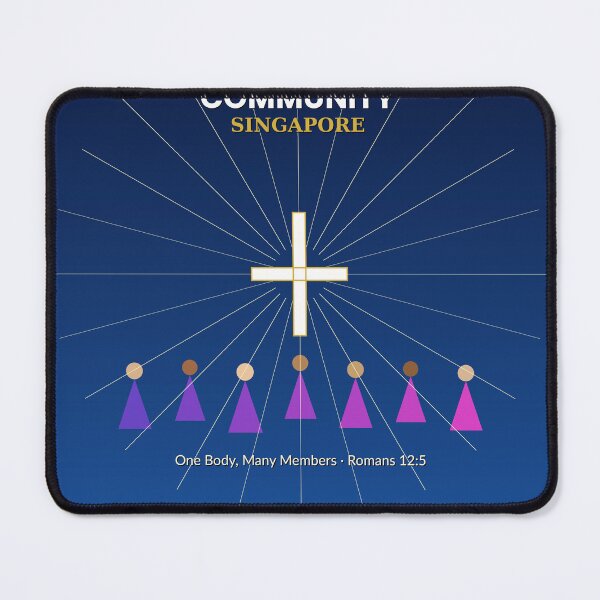 Item preview, Catholic Community Singapore — Diverse Faithful Under the Cross designed and sold by BenedictTArt.