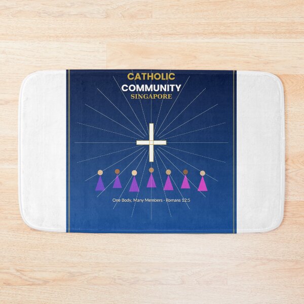 Item preview, Catholic Community Singapore — Diverse Faithful Under the Cross designed and sold by BenedictTArt.