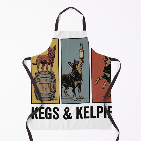 Item preview, Kegs and Kelpies Dog Beer Lover Design designed and sold by JMDesignHub.