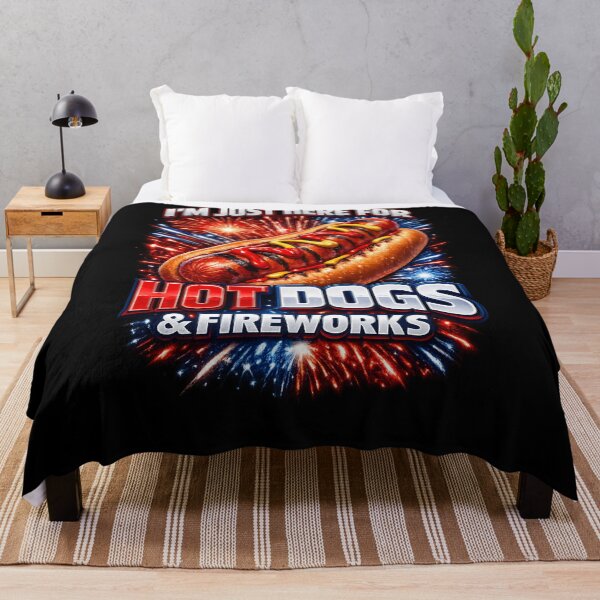Item preview, I am just here for Hot Dogs & Fireworks 4th of July Gift designed and sold by XYZ Studio.