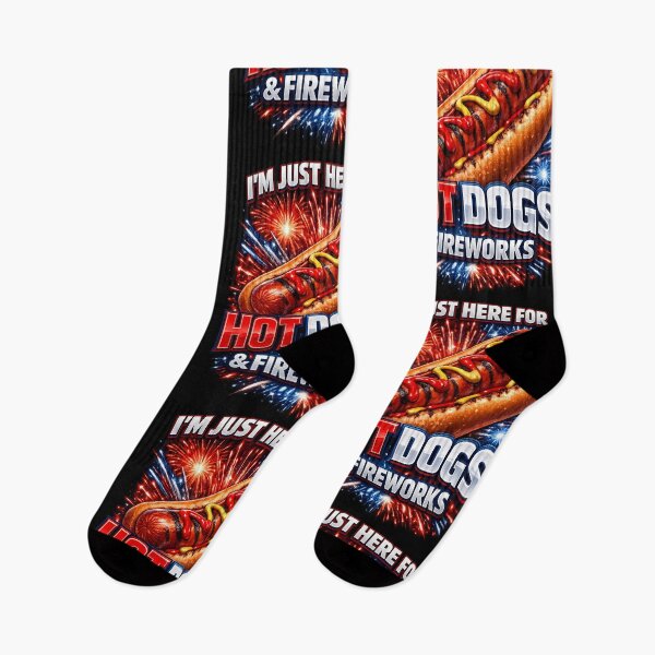 Item preview, I am just here for Hot Dogs & Fireworks 4th of July Gift designed and sold by XYZ Studio.