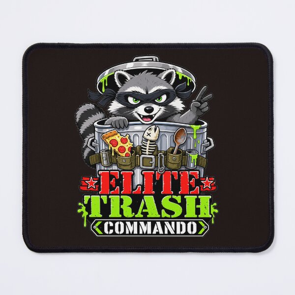 Item preview, Elite Trash Commando – Funny Raccoon Garbage Utility Belt Art designed and sold by puzzell.