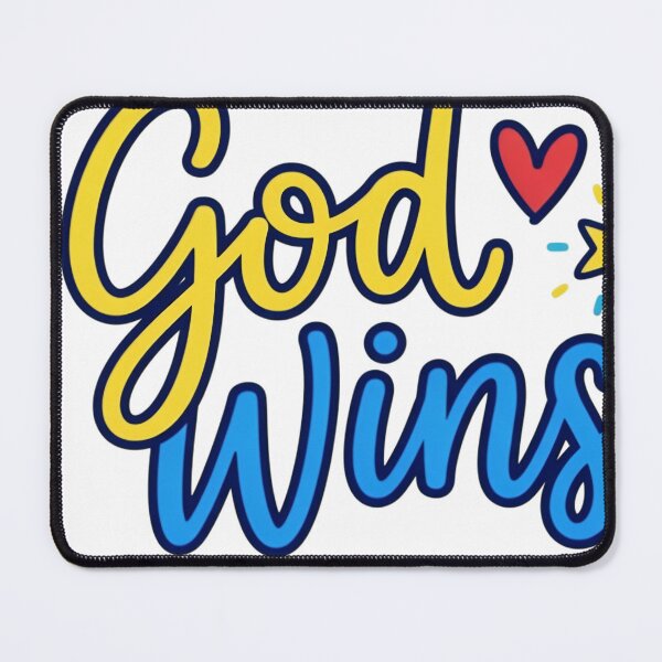 Item preview, God Wins Christian Faith Victory Believer Design designed and sold by JMDesignHub.