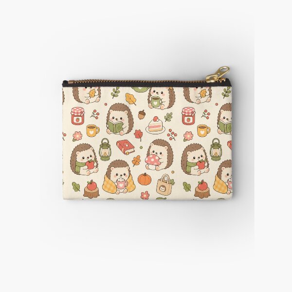 Item preview, Cute Autumn Hedgehog Kawaii Pattern designed and sold by Soft Berry Studio.