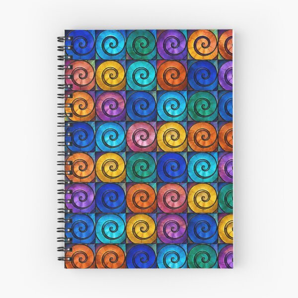 Item preview, Hypnotic Stained Glass Spiral Grid designed and sold by Dresut.