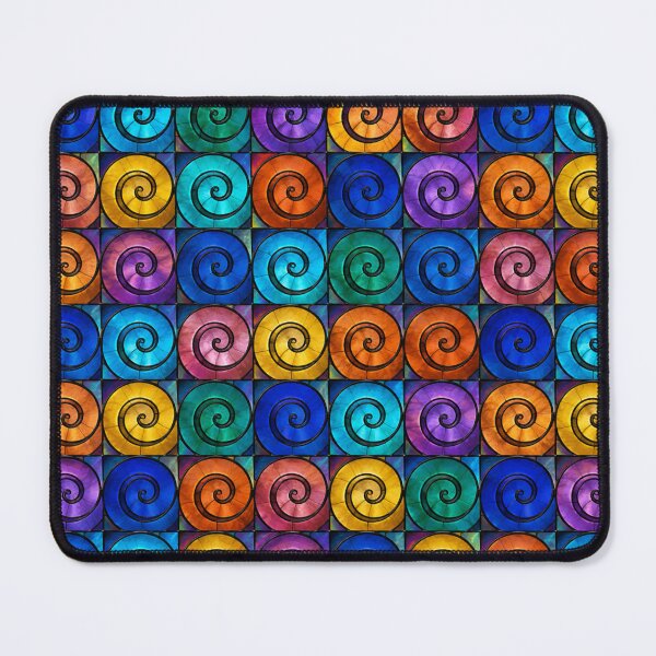 Item preview, Hypnotic Stained Glass Spiral Grid designed and sold by Dresut.