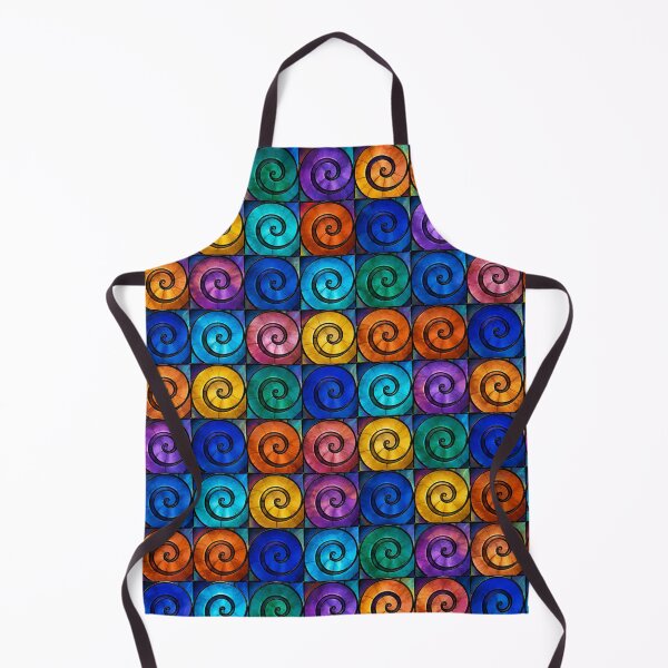 Item preview, Hypnotic Stained Glass Spiral Grid designed and sold by Dresut.