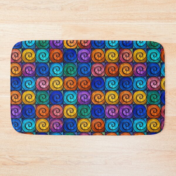 Item preview, Hypnotic Stained Glass Spiral Grid designed and sold by Dresut.
