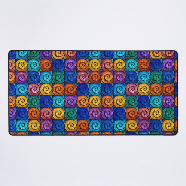 Item preview, Hypnotic Stained Glass Spiral Grid designed and sold by Dresut.