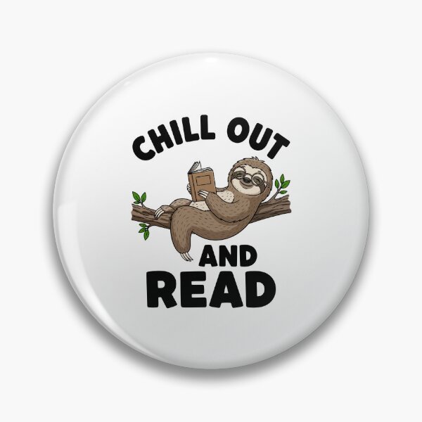 Item preview, Chill Out and Read Funny Inspirational Sloth – Embrace Calm and Self-Care designed and sold by Magraphx.
