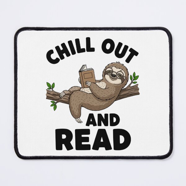 Item preview, Chill Out and Read Funny Inspirational Sloth – Embrace Calm and Self-Care designed and sold by Magraphx.