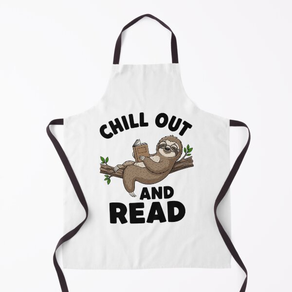 Item preview, Chill Out and Read Funny Inspirational Sloth – Embrace Calm and Self-Care designed and sold by Magraphx.