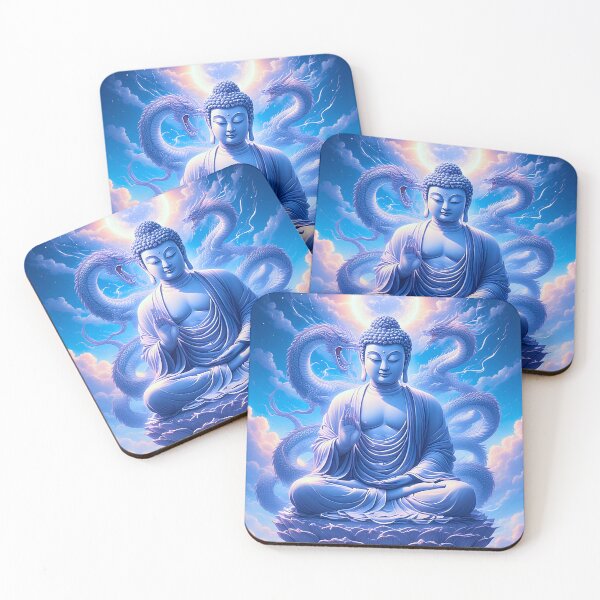 Item preview, Mystic Dragon Buddha Meditation designed and sold by ZenGrooves.