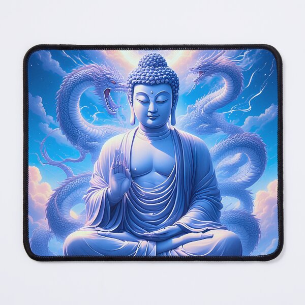 Item preview, Mystic Dragon Buddha Meditation designed and sold by ZenGrooves.