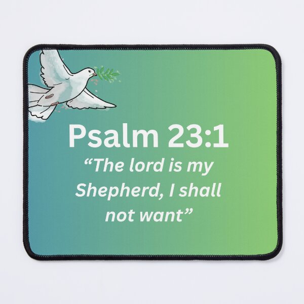 Item preview, Psalm 23:1 Scripture Wall Art Print designed and sold by KishaArt.