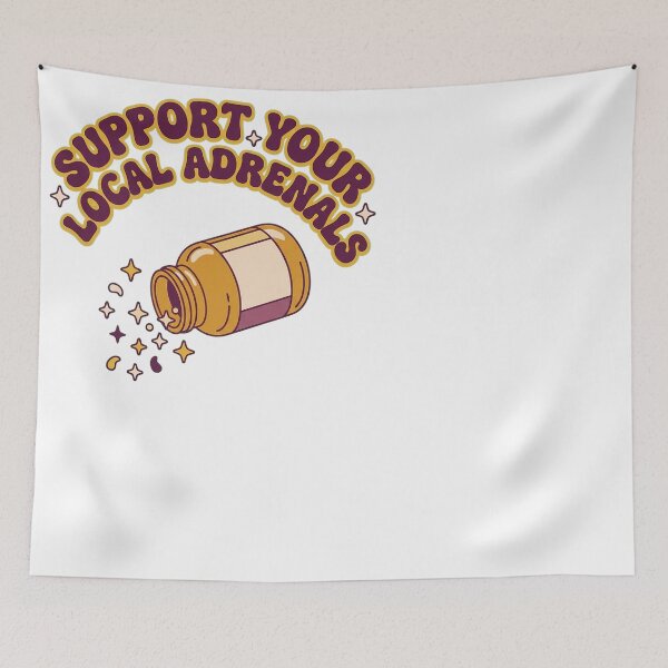 Item preview, Support Your Local Adrenals Health Awareness Design designed and sold by JMDesignHub.