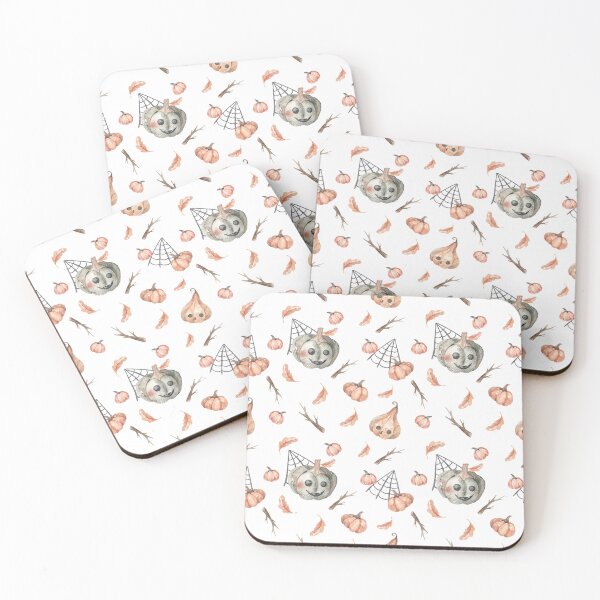 Item preview, Cute Halloween Watercolor Seamless Pattern designed and sold by White Rabbit Design .
