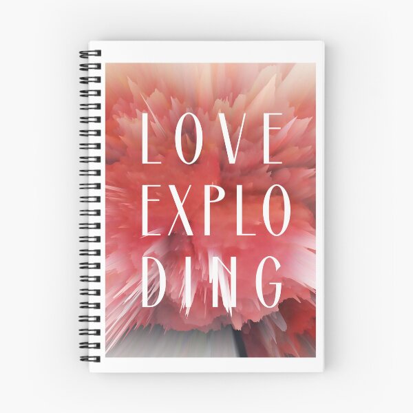 Item preview, Love Exploding Vibrant Abstract Typography designed and sold by LekkieStudioArt.