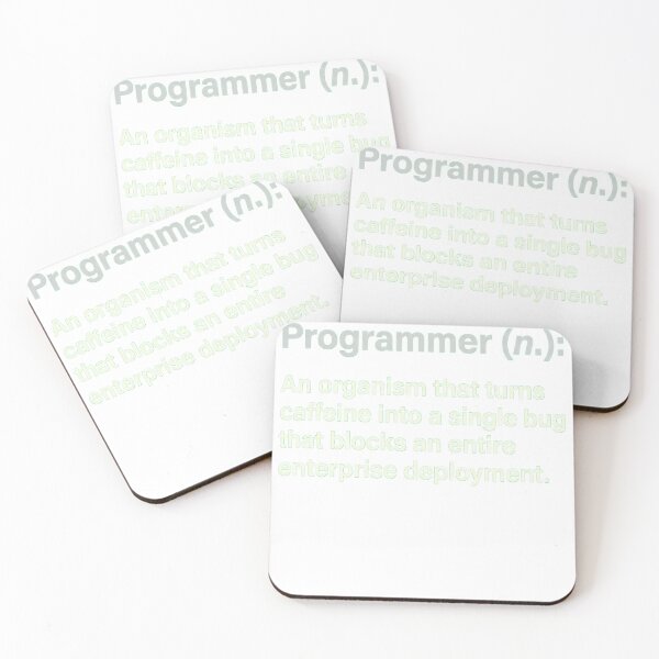 Item preview, Programmer Definition Caffeine Bug Code Humor designed and sold by JMDesignHub.