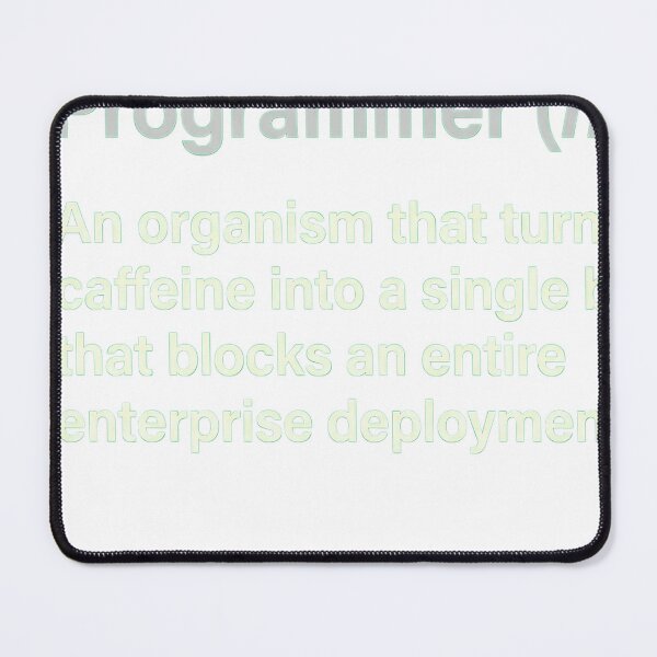 Item preview, Programmer Definition Caffeine Bug Code Humor designed and sold by JMDesignHub.