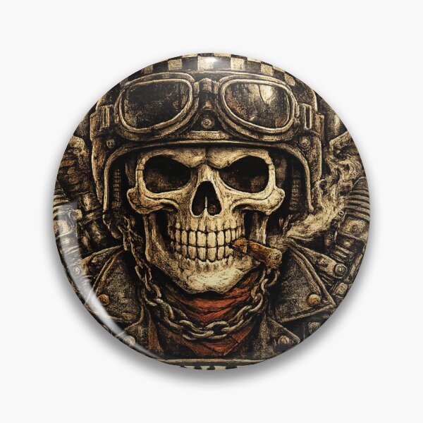 Item preview, Road Warrior Skull – Vintage Biker Motorcycle Design designed and sold by UrbanPrintVibes.