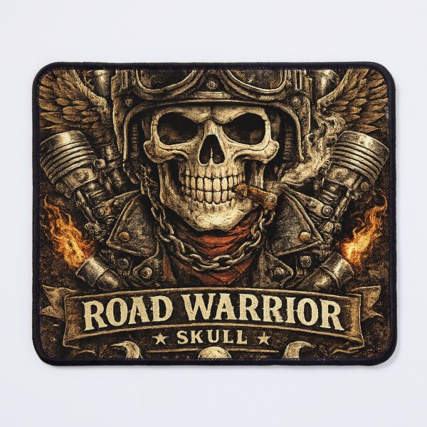 Item preview, Road Warrior Skull – Vintage Biker Motorcycle Design designed and sold by UrbanPrintVibes.