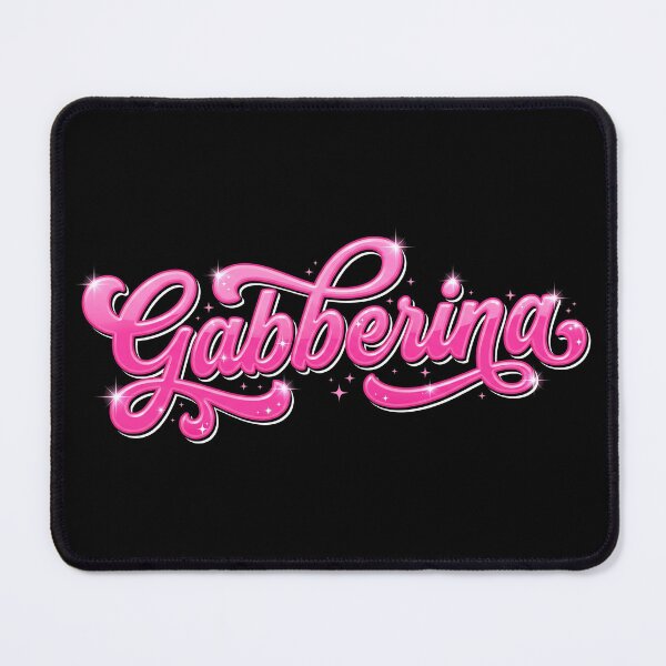 Artikelvorschau, Gabberina Y2K Barbiecore Hardstyle Festival Raver Streetwear entworfen und verkauft von SPAZE-Typo.