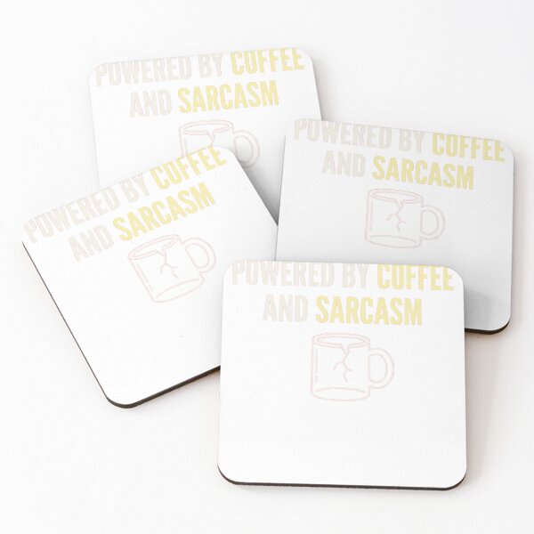 Item preview, Powered By Coffee And Sarcasm Funny Mug Design designed and sold by JMDesignHub.