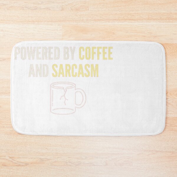 Item preview, Powered By Coffee And Sarcasm Funny Mug Design designed and sold by JMDesignHub.