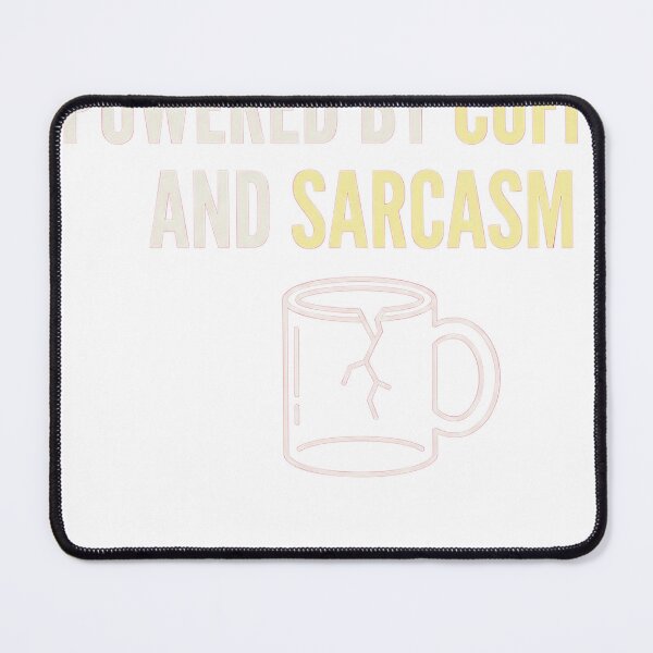 Item preview, Powered By Coffee And Sarcasm Funny Mug Design designed and sold by JMDesignHub.
