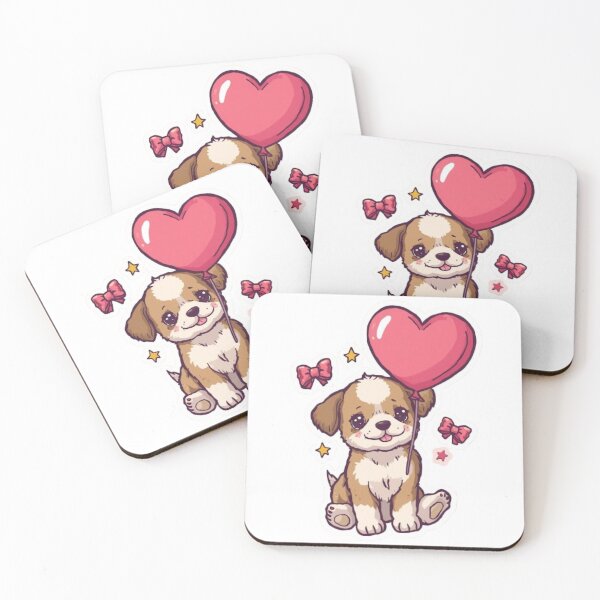 Item preview, Heart Puppy Kawaii Sticker designed and sold by Stylestickers55.