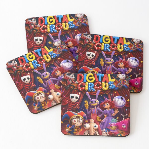 Item preview, Whimsical Digital Circus Adventure Poster | Surreal Carnival Characters Art designed and sold by MedRoh.