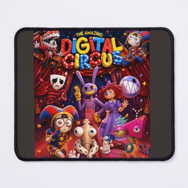 Item preview, Whimsical Digital Circus Adventure Poster | Surreal Carnival Characters Art designed and sold by MedRoh.