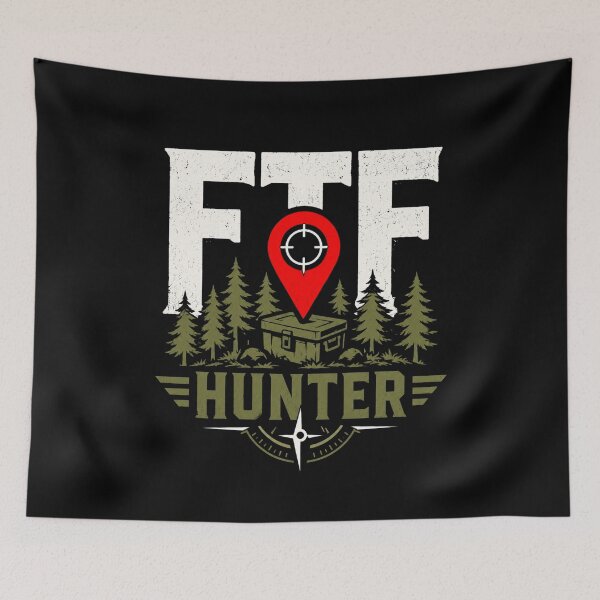 Item preview, FTF Hunter First To Find GPS Treasure Hunting Design designed and sold by Merchandiser099.
