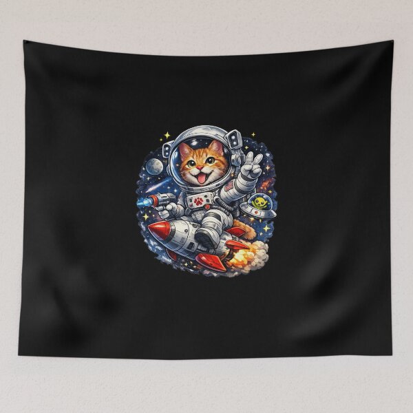 Item preview, Cosmic Cat Explorer Astronaut Space Kitty  designed and sold by TheZyro.