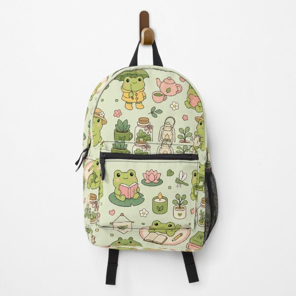 Item preview, Cute Reading Frog Kawaii Pattern designed and sold by Soft Berry Studio.