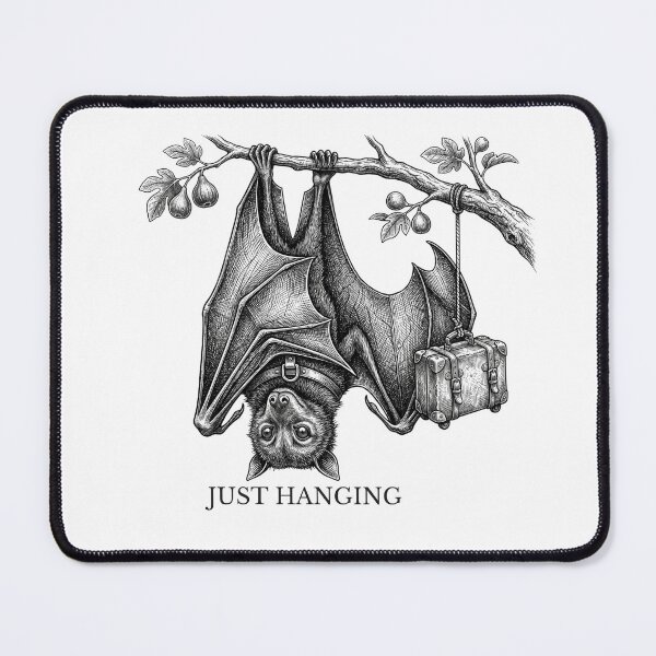 Item preview, Just Hanging – Victorian Emotional Support Bat designed and sold by lazydogonline.