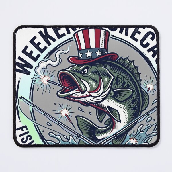 Item preview, Weekend Forecast Fishing Chance of Freedom Bass designed and sold by JMDesignHub.